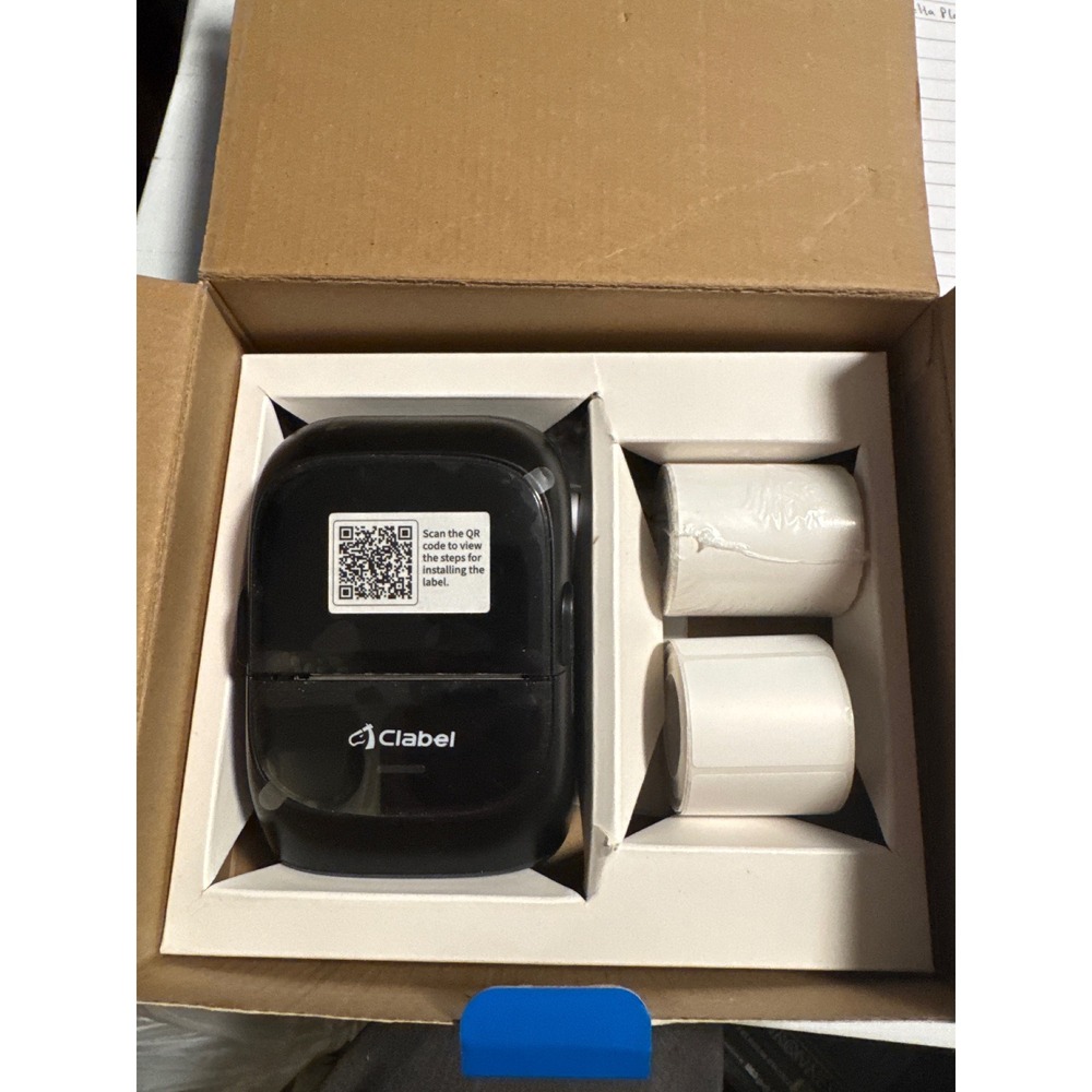 Clabel CT221B Thermal‎ Label Printer Unisex OS Black Like  Bluetooth USB Inkless